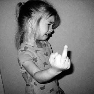 PISSED off little girl flipping pff