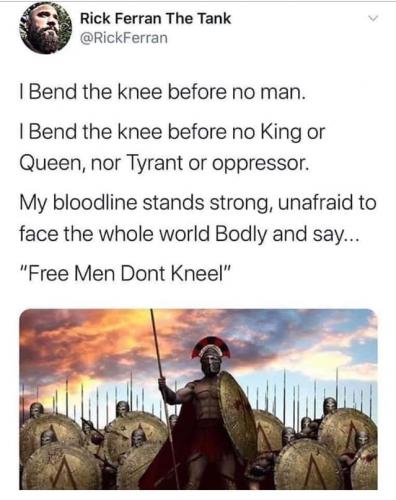 FREE MEN DON'T KNEEL