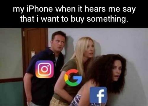my iphone when it hears me say that i want to buy something