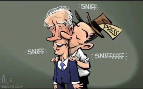 Biden Press Sniff