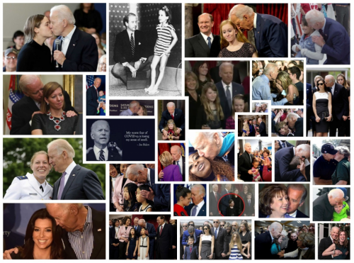 Joe Biden Pedo Snifing Collage