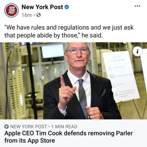 kooky cook apple rotten rules and regulations censorship social media taliban