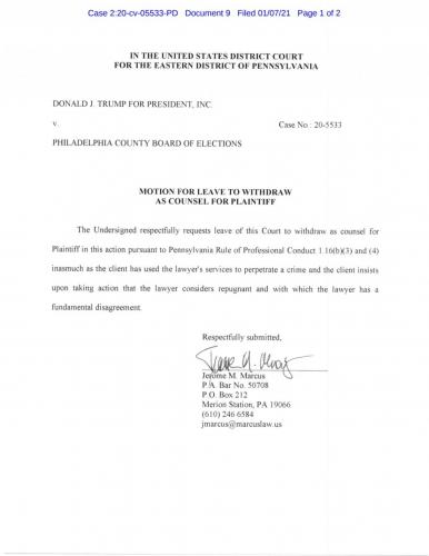 Withdrawing and accusing the President of committing a crime