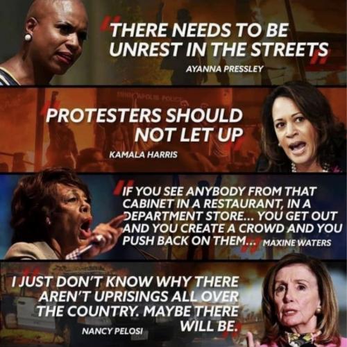 democrats promoting violence