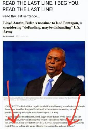 TREASON DISBAND MILITARY