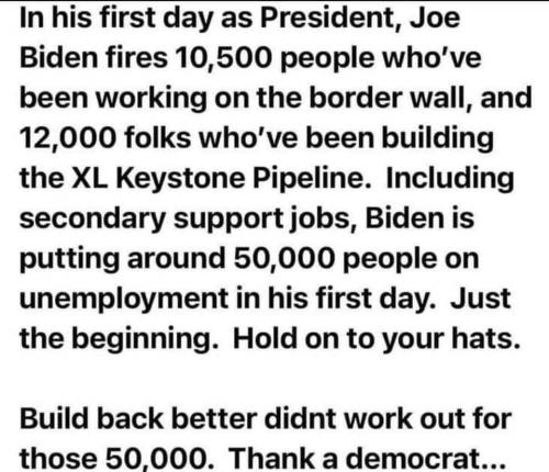 bidensfirstdaykills50000jobs