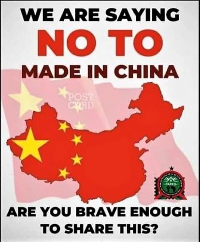 say no to china
