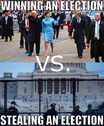 Winning an election vs stealin