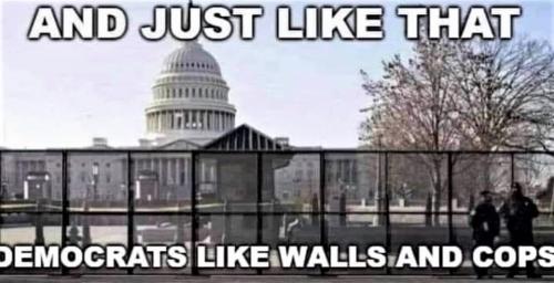 walls and cops