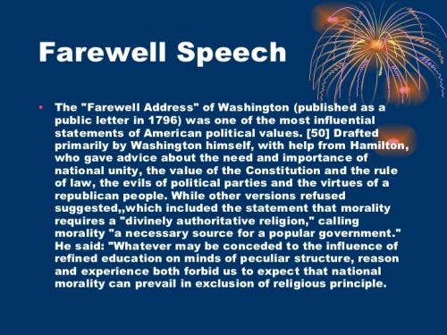 George Washington Farewell Speech