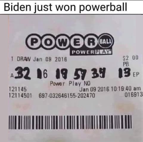 bidens powerball