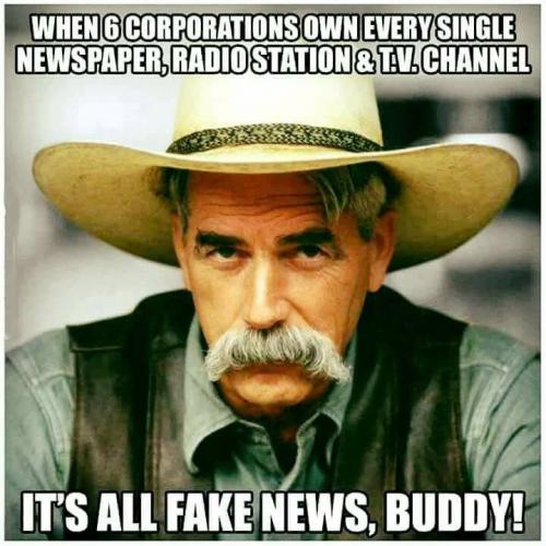 6 corporations - all fake news meme