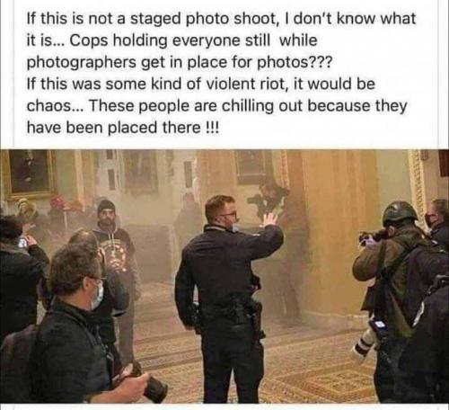 cops allow photo shoot at capitol