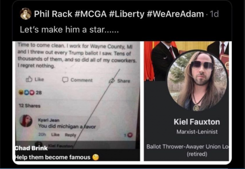 THREW AWAY 1000S TRUMP BALLOTS