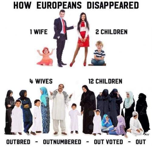 How Europeans disappeared - meme