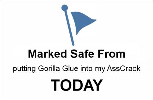 putting Gorilla Glue into my AssCrack