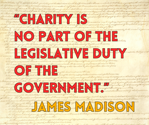 Charity is no part of the legislative duty of the government. (1)