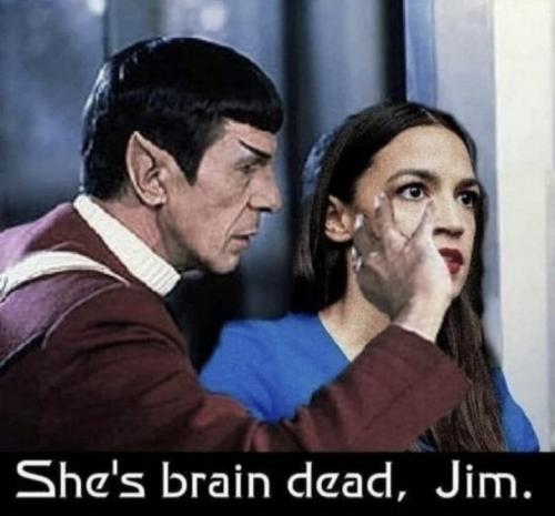 shes brain dead Jim
