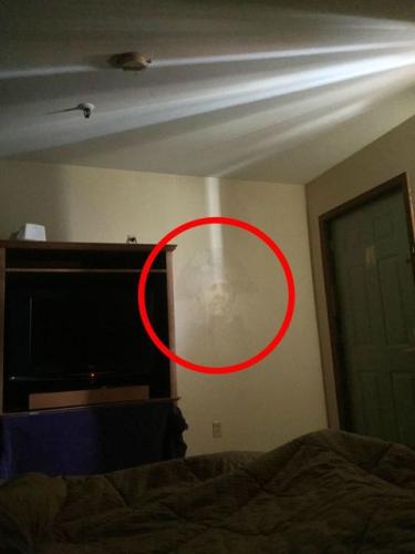 ghost of French officer in hotel room