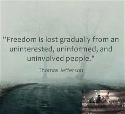 freedom is lost gradually