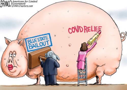 DEM PORK IN STIMULUS CARTOON