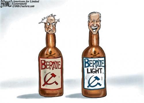 Bernie vs. Bernie light - meme