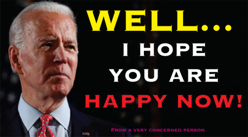I hope you are happy