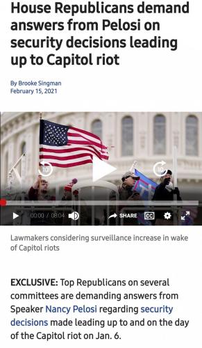 Nasty Piglosi knew and planned it ahead so TRUMP SUPPORTERS AND TRUMP GETS THE BLAME ?