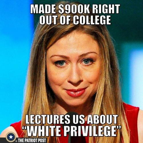 chelsea clinton on white privilege