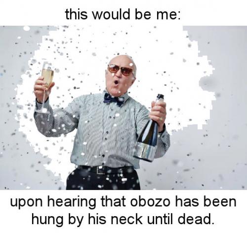 upon hearing that barry has been hung by the neck until dead