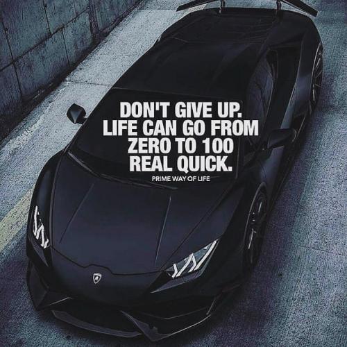 Giving up is never an option.