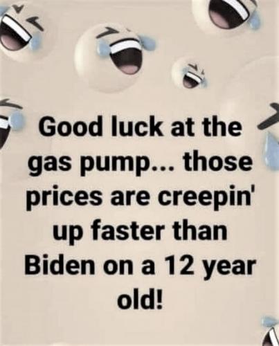 good luck at the gas pump