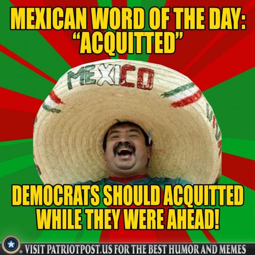 mexican word of the day aquitted