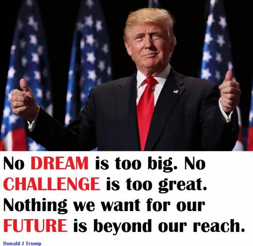 No dream is to big Trump