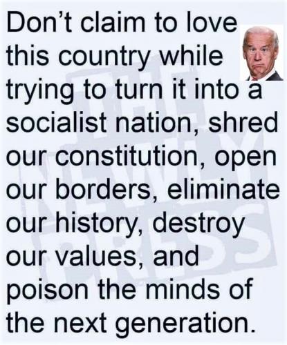 dont claim to love this country