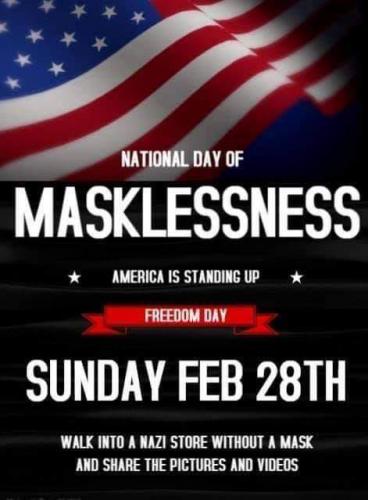 Feb 28 National Maskless Day