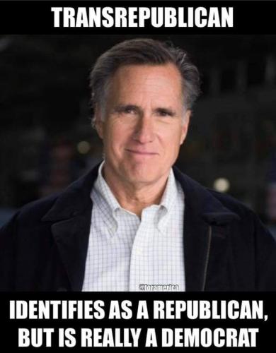 Transrepublican Senator Mitt Romney Utah, a FB Memory from February 9, 2020