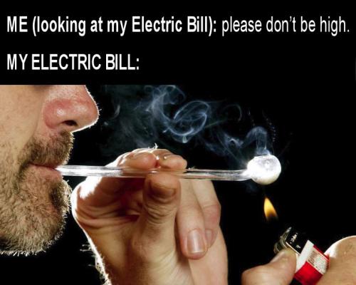 looking at my electric bill