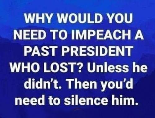 Why a need to impeach a past president ...