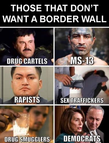 those that dont want a border wall