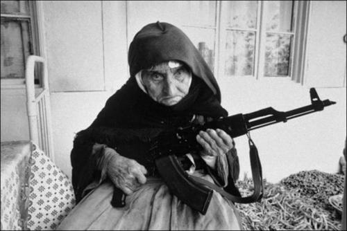 longevity gun control 106-years-old Armenian granny grandma with gun rape avoidance