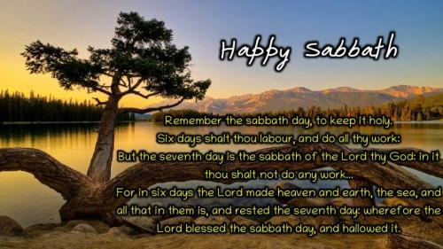 Remember the sabbath day