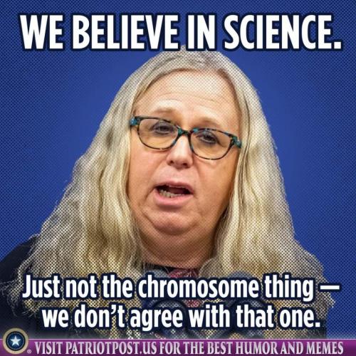 You're a dude and don't want science to find out your Y chromosomes ??