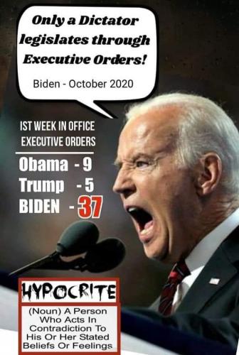 Biden is a hypocrite