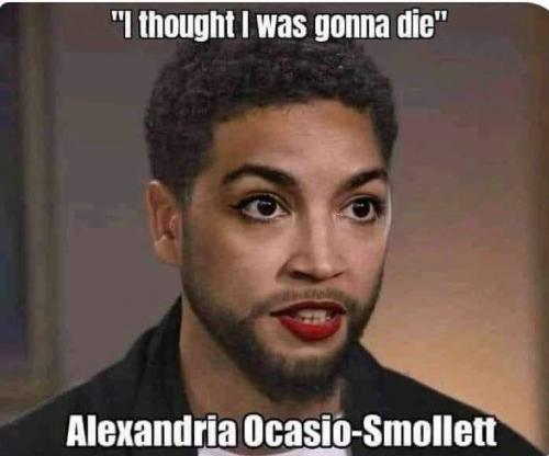 Alexandria Ocasio-Smollett - meme