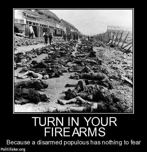 turnin your firearms