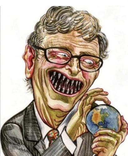 Bill Gates terror caricature - meme