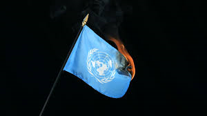 burn a un flag