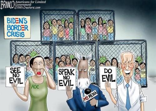 IMMIGRATION CAGE CARTOON