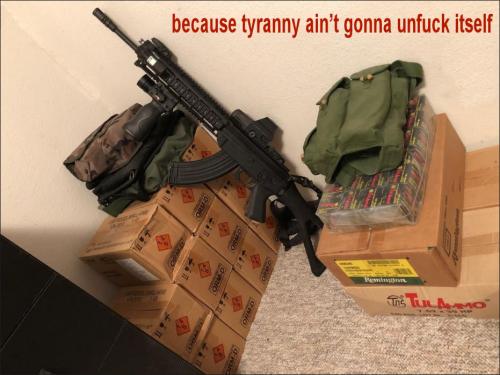 because tyranny aint gonna unfuck itself